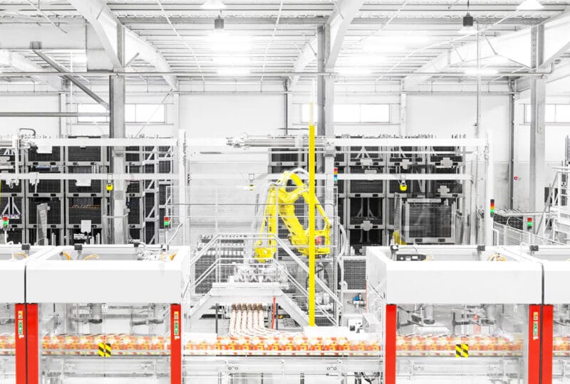 Machines dans une usine