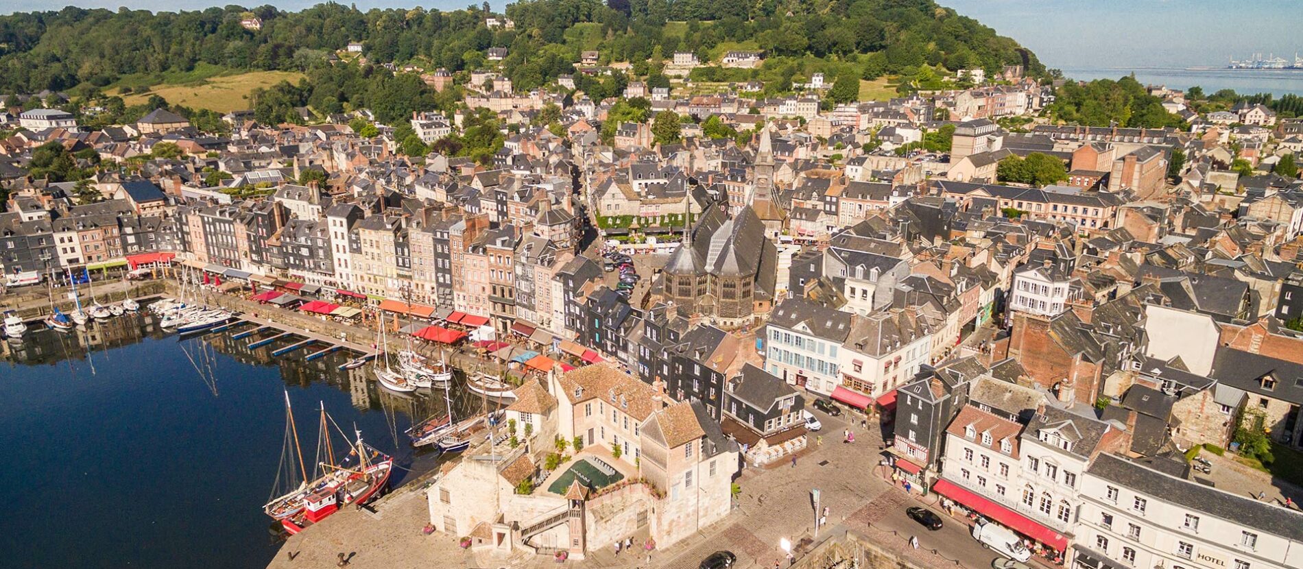 Honfleur vue du ciel