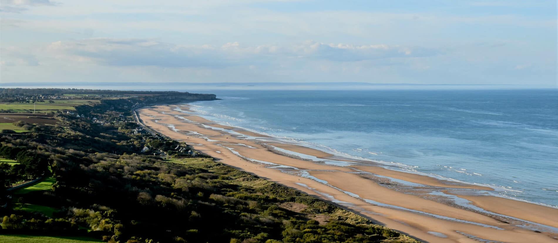 Vue sur la plage d’Omaha