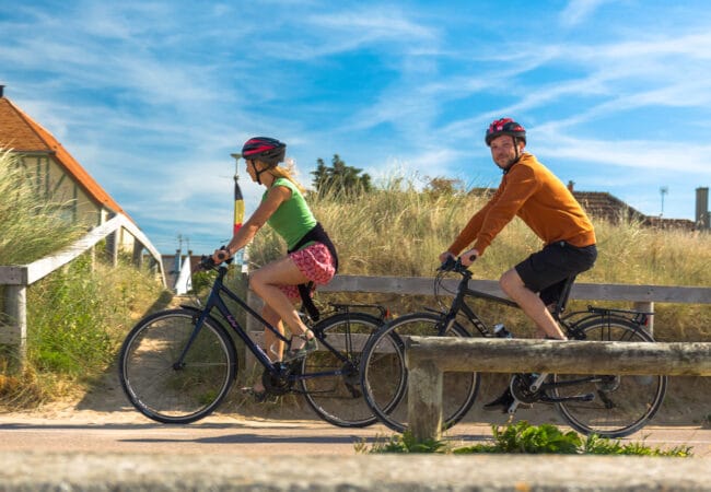 vélo dans les dunes