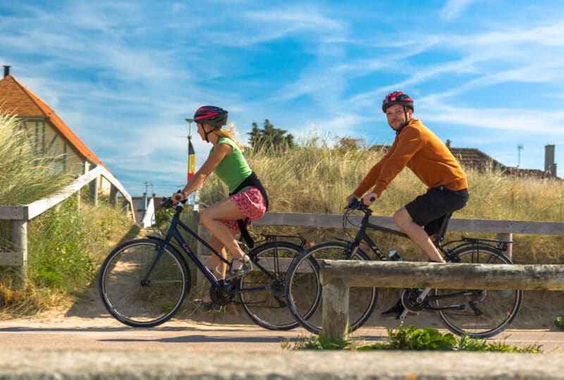 vélo dans les dunes