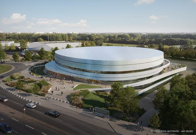modelisation du nouveau palais des sports de Caen
